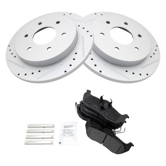 TRQ® - Performance Semi-Metallic Rear Brake Kit