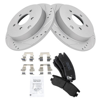 TRQ® - Performance Semi-Metallic Rear Brake Kit