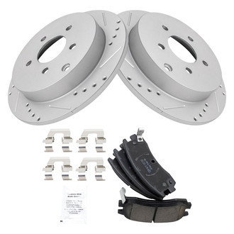 TRQ® - Performance Ceramic Rear Brake Kit