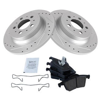TRQ® - Performance Ceramic Rear Brake Kit