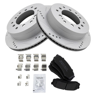 TRQ® - Performance Semi-Metallic Rear Brake Kit