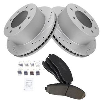 TRQ® - Performance Ceramic Front Brake Kit