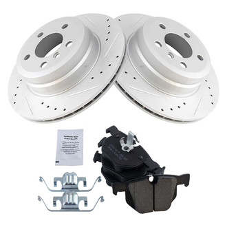 TRQ® - Performance Ceramic Rear Brake Kit