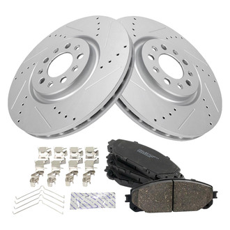 TRQ® - Performance Ceramic Front Brake Kit