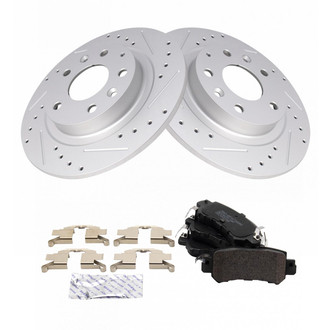 TRQ® - Performance Semi-Metallic Rear Brake Kit