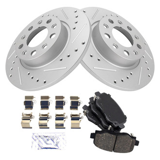 TRQ® - Performance Ceramic Rear Brake Kit