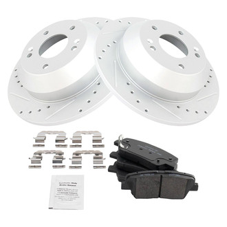 TRQ® - Performance Ceramic Rear Brake Kit