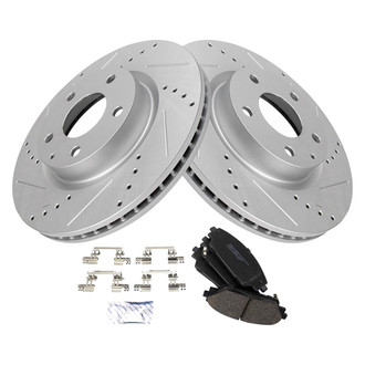 TRQ® - Performance Ceramic Front Brake Kit