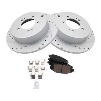 TRQ® - Rear Disc Brake Kit with Ceramic Pads