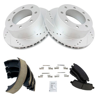 TRQ® - Performance Ceramic Rear Brake Kit