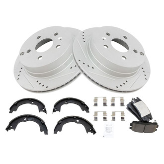 TRQ® - Performance Ceramic Rear Brake Kit