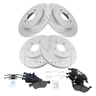 TRQ® - Performance Ceramic Front and Rear Brake Kit