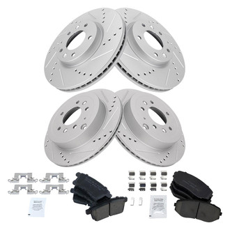 TRQ® - Performance Ceramic Front and Rear Brake Kit