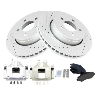 TRQ® - Performance Ceramic Front Brake Kit with Calipers