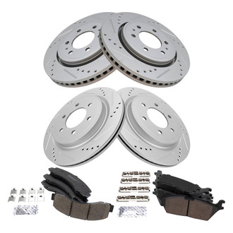 TRQ® - Performance Ceramic Front and Rear Brake Kit