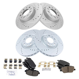 TRQ® - Performance Ceramic Front and Rear Brake Kit