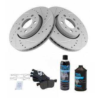 TRQ® - Performance Semi-Metallic Front Brake Kit