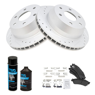 TRQ® - Performance Semi-Metallic Rear Brake Kit