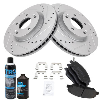 TRQ® - Performance Semi-Metallic Front Brake Kit
