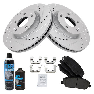 TRQ® - Performance Ceramic Front Brake Kit