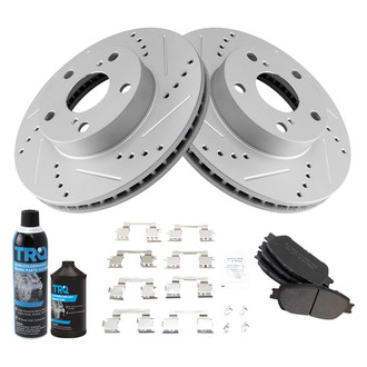 TRQ® - Performance Semi-Metallic Front Brake Kit