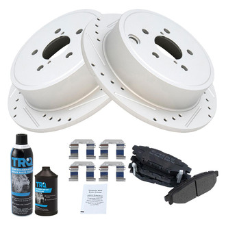 TRQ® - Performance Semi-Metallic Rear Brake Kit