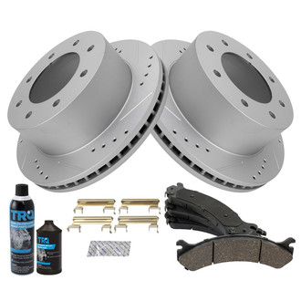 TRQ® - Performance Ceramic Rear Brake Kit