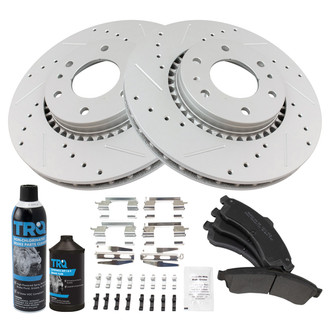 TRQ® - Performance Semi-Metallic Front Brake Kit