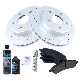 TRQ® - Performance Semi-Metallic Front Brake Kit