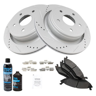 TRQ® - Performance Semi-Metallic Rear Brake Kit