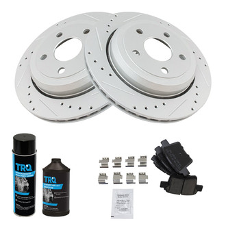 TRQ® - Performance Ceramic Rear Brake Kit
