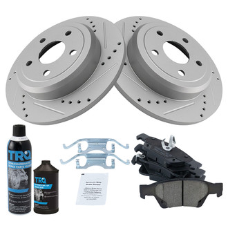 TRQ® - Performance Ceramic Rear Brake Kit