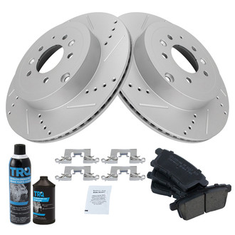 TRQ® - Performance Ceramic Rear Brake Kit