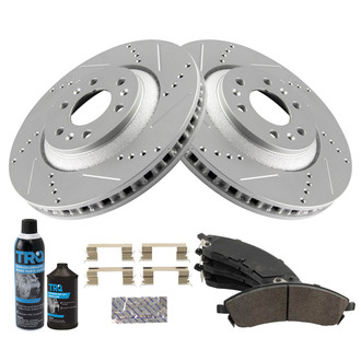 TRQ® - Performance Semi-Metallic Front Brake Kit