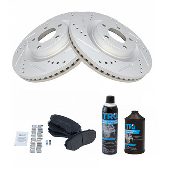 TRQ® - Performance Semi-Metallic Front Brake Kit