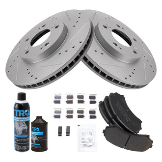 TRQ® - Performance Semi-Metallic Front Brake Kit