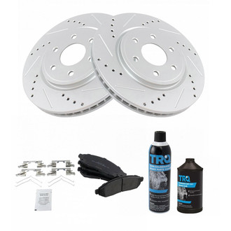 TRQ® - Performance Semi-Metallic Front Brake Kit