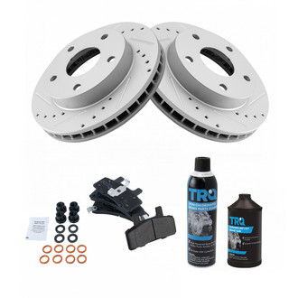 TRQ® - Performance Semi-Metallic Front Brake Kit