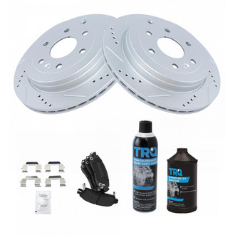 TRQ® - Performance Semi-Metallic Rear Brake Kit