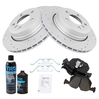TRQ® - Performance Ceramic Rear Brake Kit