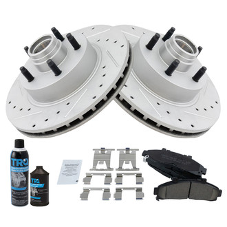 TRQ® - Performance Ceramic Front Brake Kit