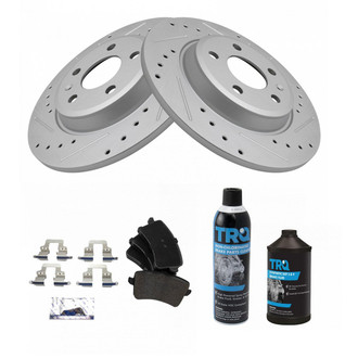 TRQ® - Performance Semi-Metallic Rear Brake Kit
