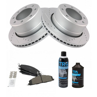 TRQ® - Performance Semi-Metallic Rear Brake Kit