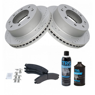 TRQ® - Performance Semi-Metallic Front Brake Kit