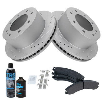 TRQ® - Performance Semi-Metallic Rear Brake Kit