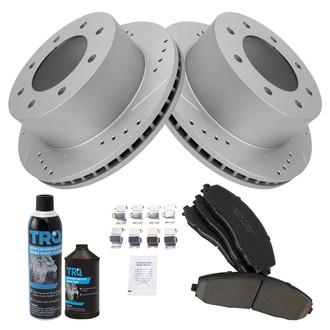 TRQ® - Performance Ceramic Front Brake Kit