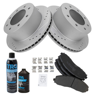 TRQ® - Performance Semi-Metallic Front Brake Kit