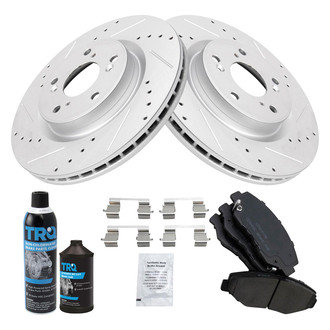 TRQ® - Performance Ceramic Front Brake Kit