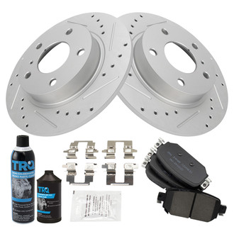 TRQ® - Performance Ceramic Rear Brake Kit
