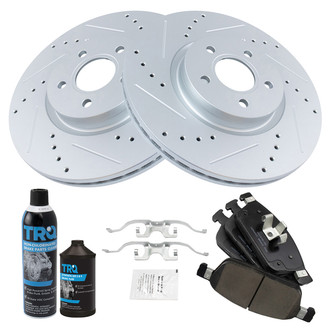 TRQ® - Performance Ceramic Front Brake Kit